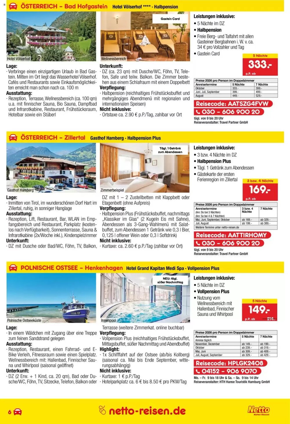 Netto Reisen Prospekt (ab 30.04.2026) zum Blättern - Seite 6
