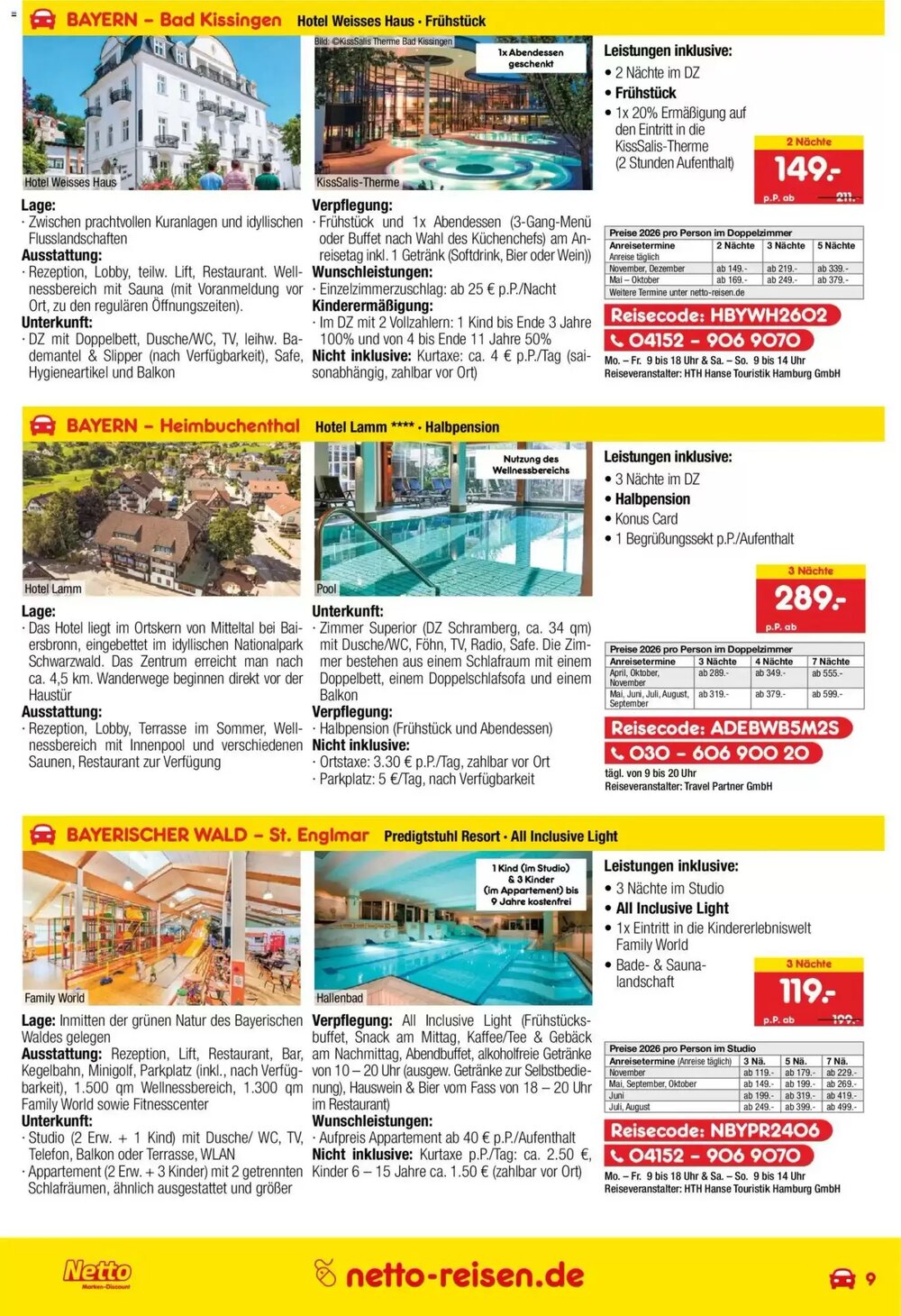 Netto Reisen Prospekt (ab 30.04.2026) zum Blättern - Seite 9