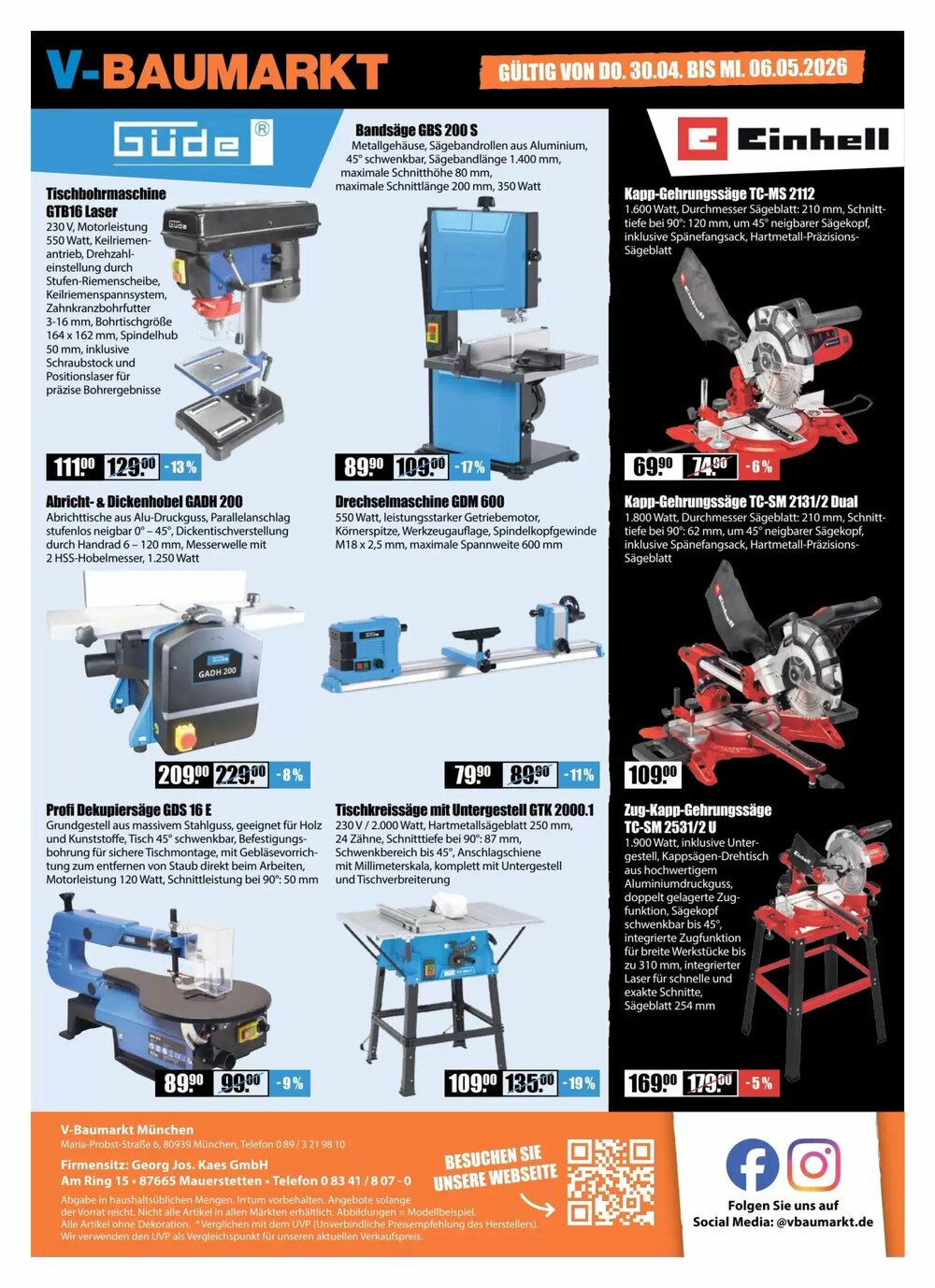 V Baumarkt Prospekt (ab 30.04.2026) zum Blättern - Seite 12