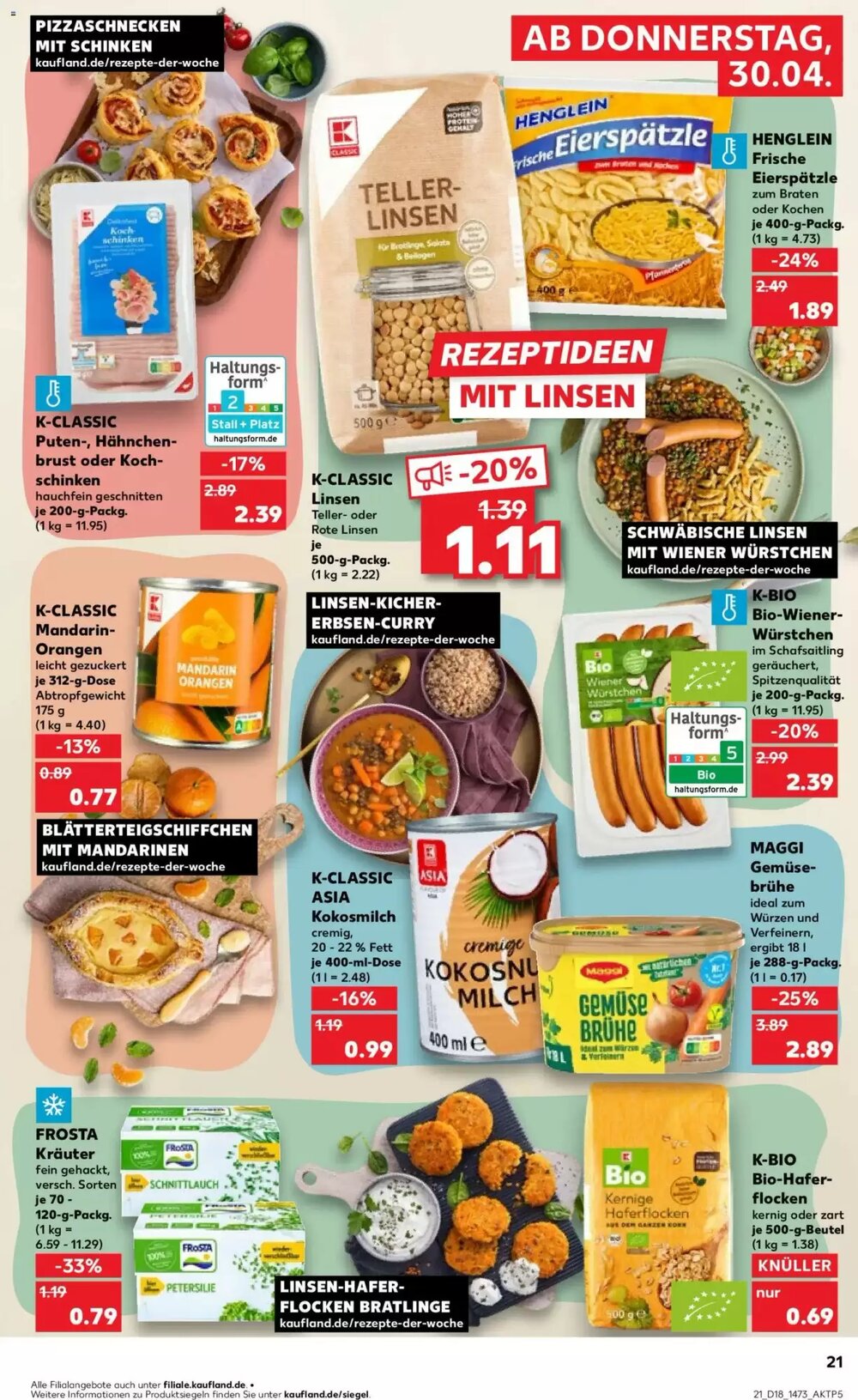 Kaufland Prospekt (ab 30.04.2026) zum Blättern - Seite 21