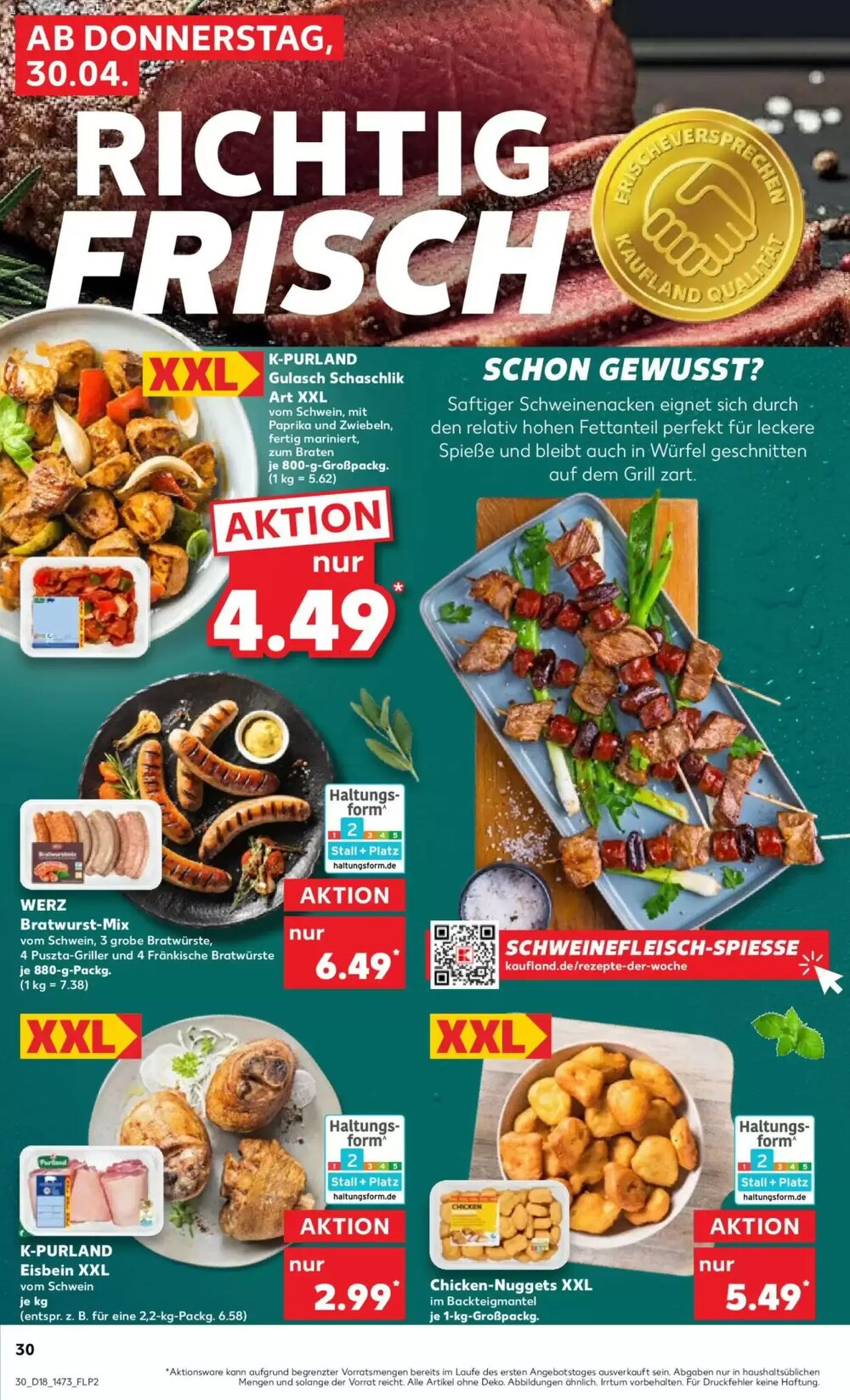 Kaufland Prospekt (ab 30.04.2026) zum Blättern - Seite 30