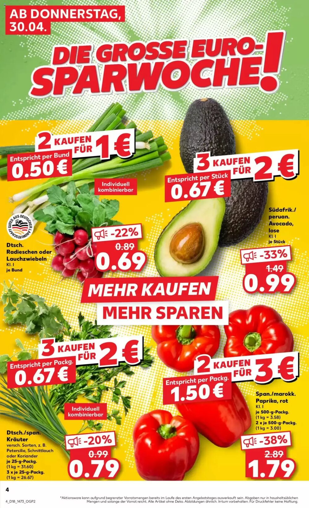 Kaufland Prospekt (ab 30.04.2026) zum Blättern - Seite 4
