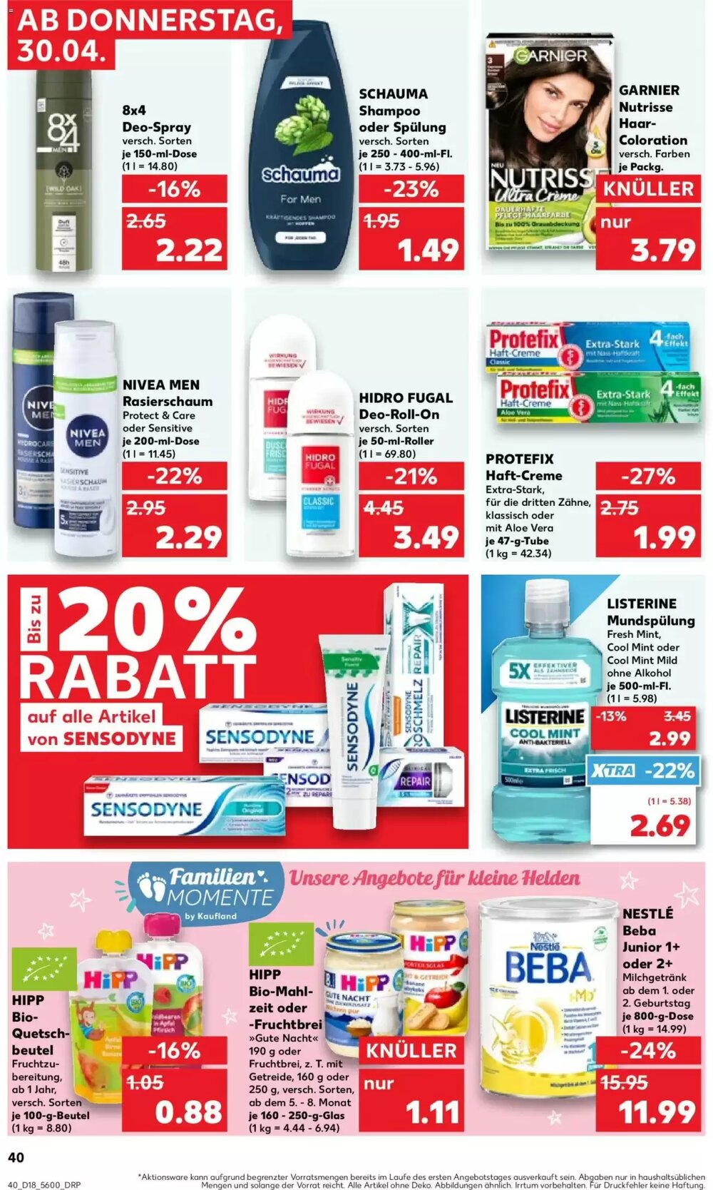 Kaufland Prospekt (ab 30.04.2026) zum Blättern - Seite 40