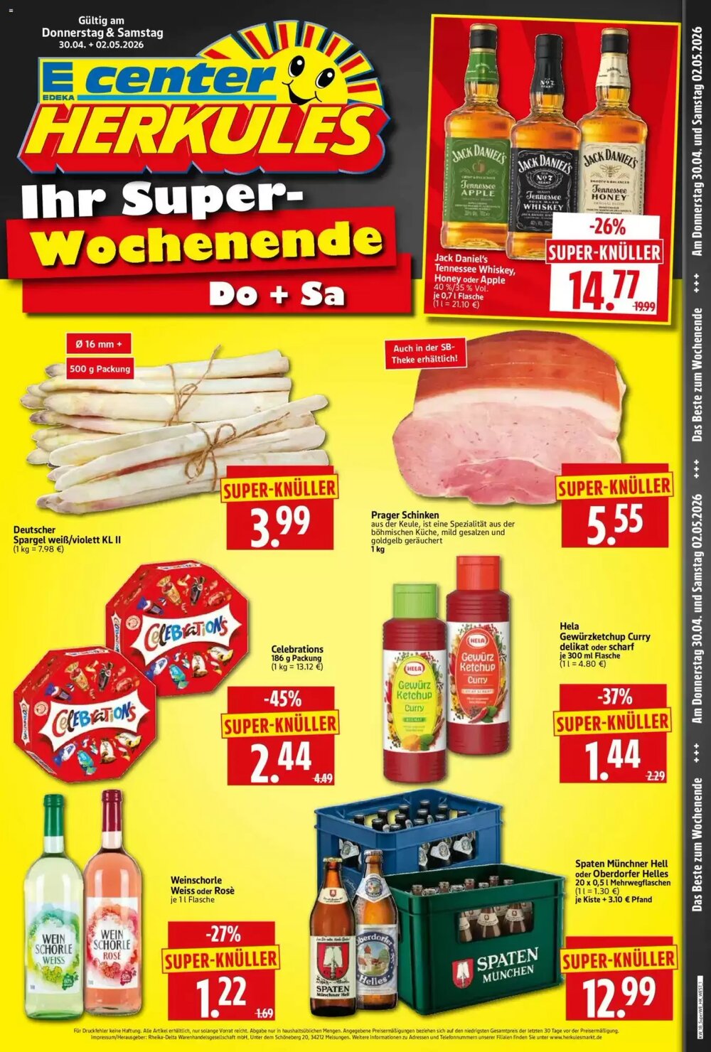 Edeka Herkules Prospekt (ab 30.04.2026) zum Blättern - Seite 1