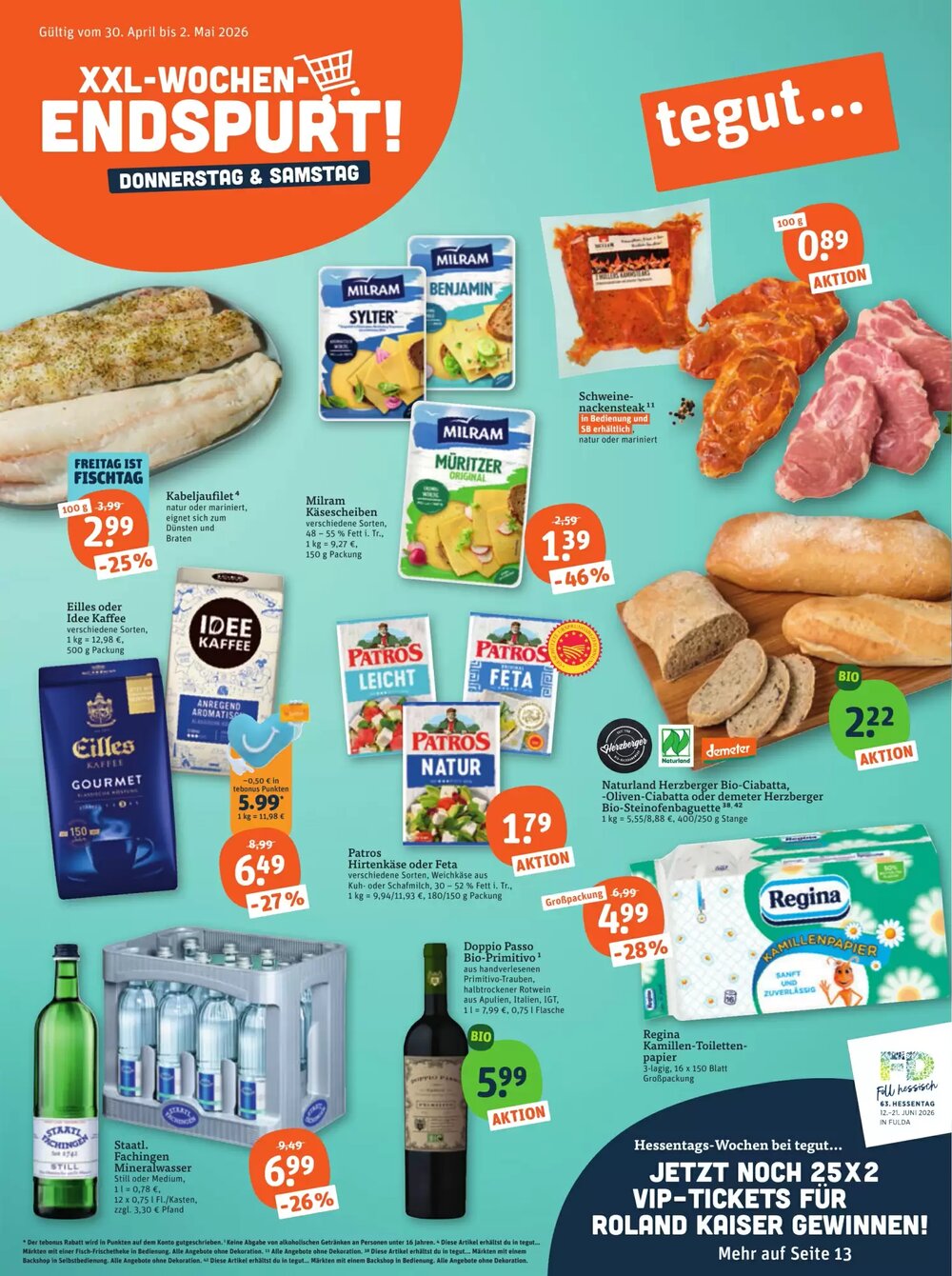 tegut Prospekt (ab 30.04.2026) zum Blättern - Seite 1