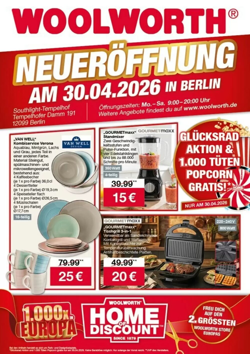 Woolworth Prospekt (ab 30.04.2026) zum Blättern - Seite 1