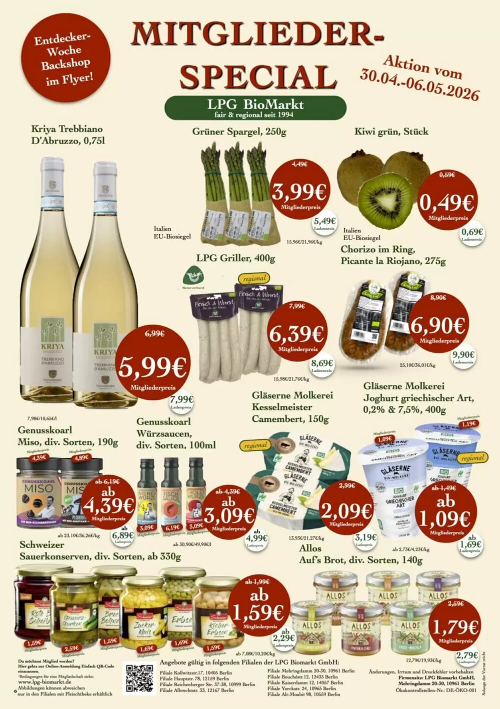 LPG Biomarkt Prospekt (ab 30.04.2026) zum Blättern - Seite 1