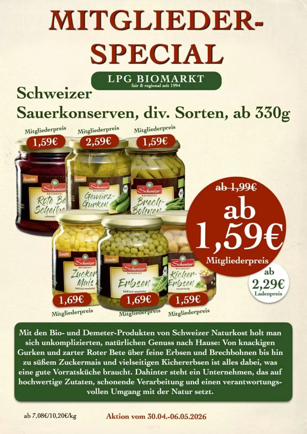LPG Biomarkt Prospekt (ab 30.04.2026) zum Blättern - Seite 10