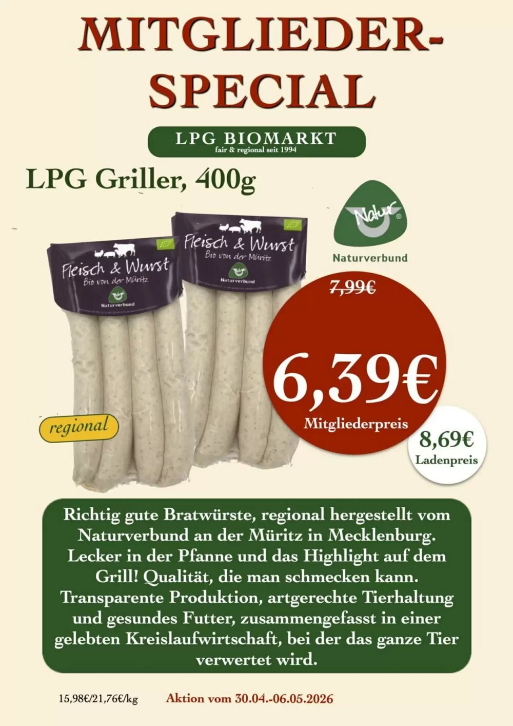 LPG Biomarkt Prospekt (ab 30.04.2026) zum Blättern - Seite 7