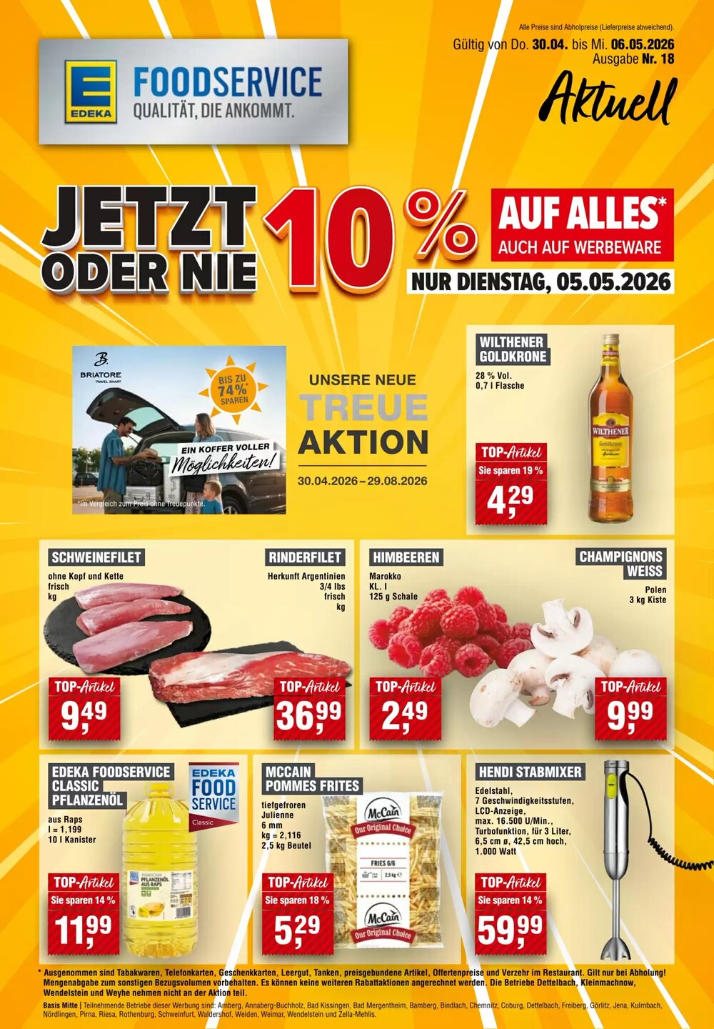 EDEKA Foodservice Prospekt (ab 30.04.2026) zum Blättern - Seite 1