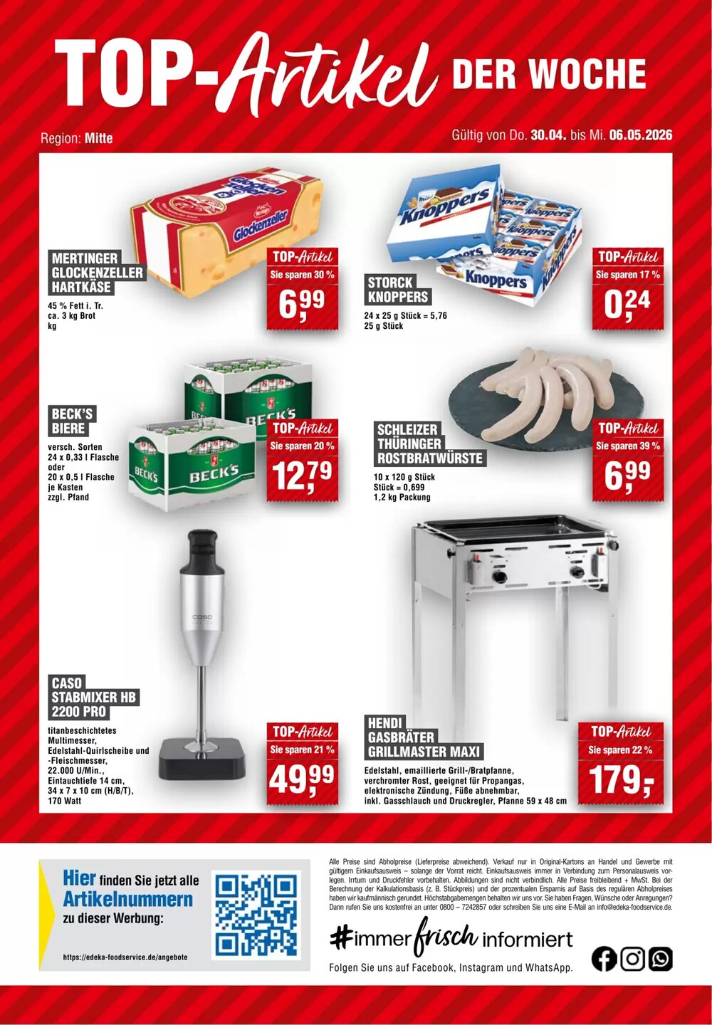 EDEKA Foodservice Prospekt (ab 30.04.2026) zum Blättern - Seite 14