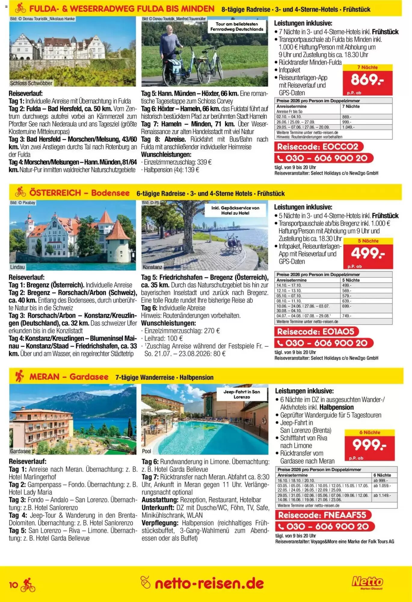 Netto Reisen Prospekt (ab 30.04.2026) zum Blättern - Seite 10
