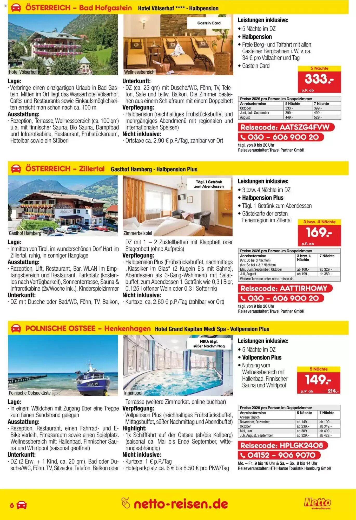 Netto Reisen Prospekt (ab 30.04.2026) zum Blättern - Seite 6