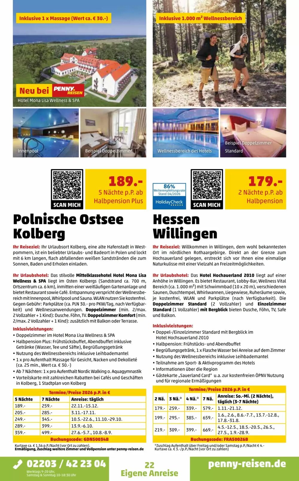 Penny Reisen Prospekt (ab 01.05.2026) zum Blättern - Seite 22