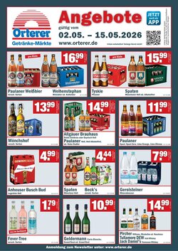 Orterer Getränkemarkt Prospekt (ab 01.05.2026) zum Blättern