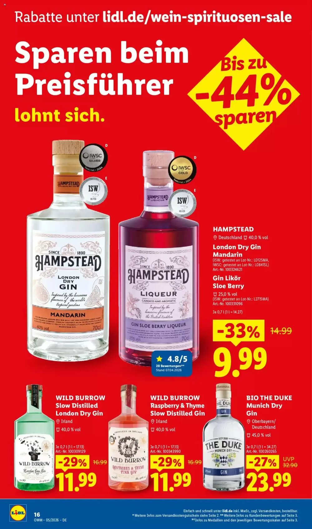 Lidl Prospekt (ab 01.05.2026) zum Blättern - Seite 16