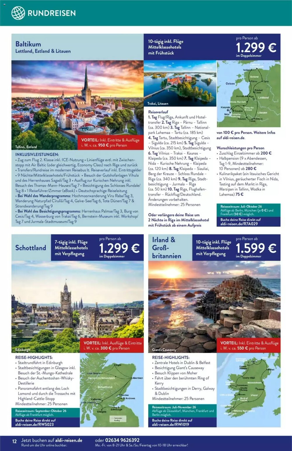 ALDI Nord Reisen Prospekt (ab 01.05.2026) zum Blättern - Seite 12