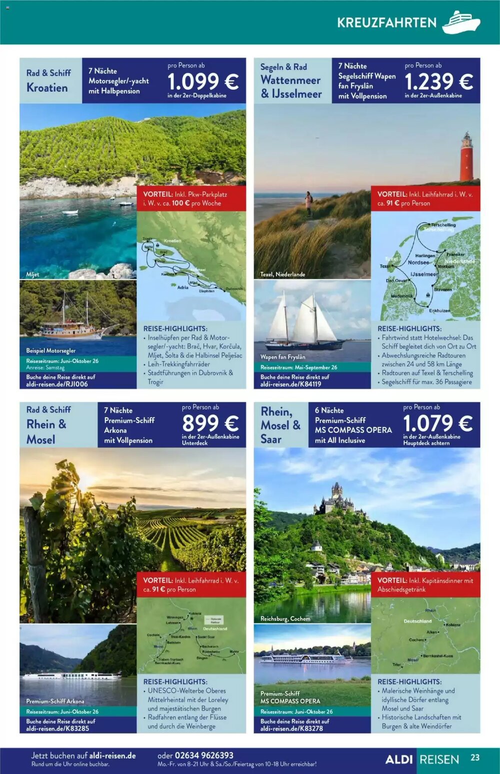 ALDI Nord Reisen Prospekt (ab 01.05.2026) zum Blättern - Seite 23