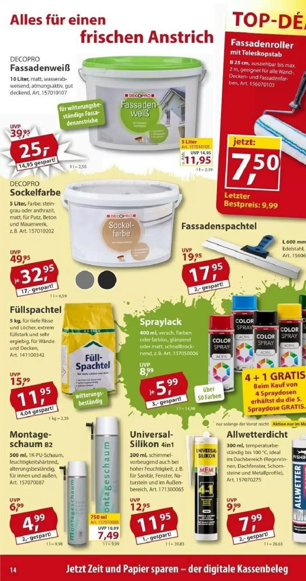 Sonderpreis Baumarkt Prospekt (ab 02.05.2026) zum Blättern - Seite 14