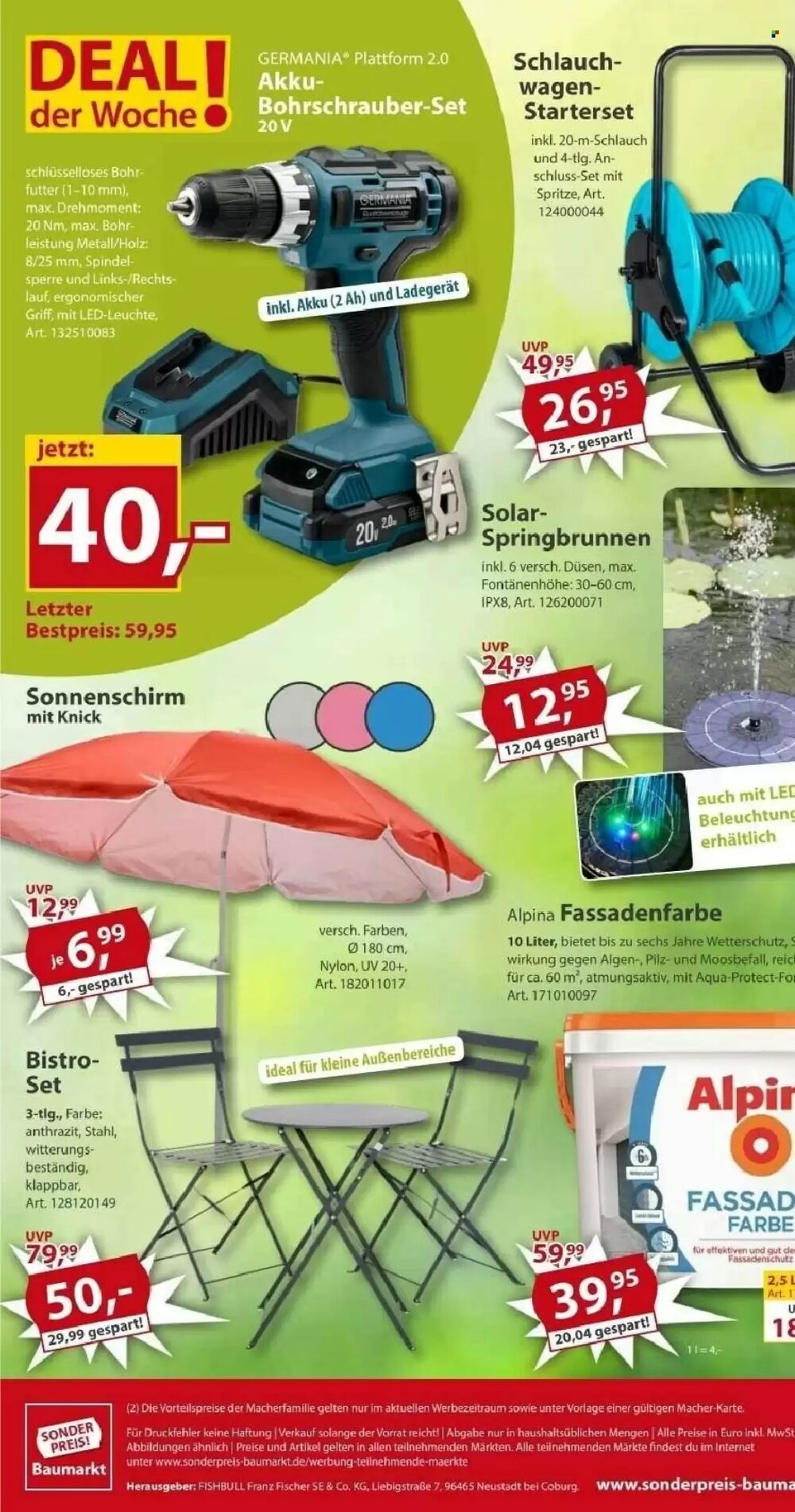 Sonderpreis Baumarkt Prospekt (ab 02.05.2026) zum Blättern - Seite 20