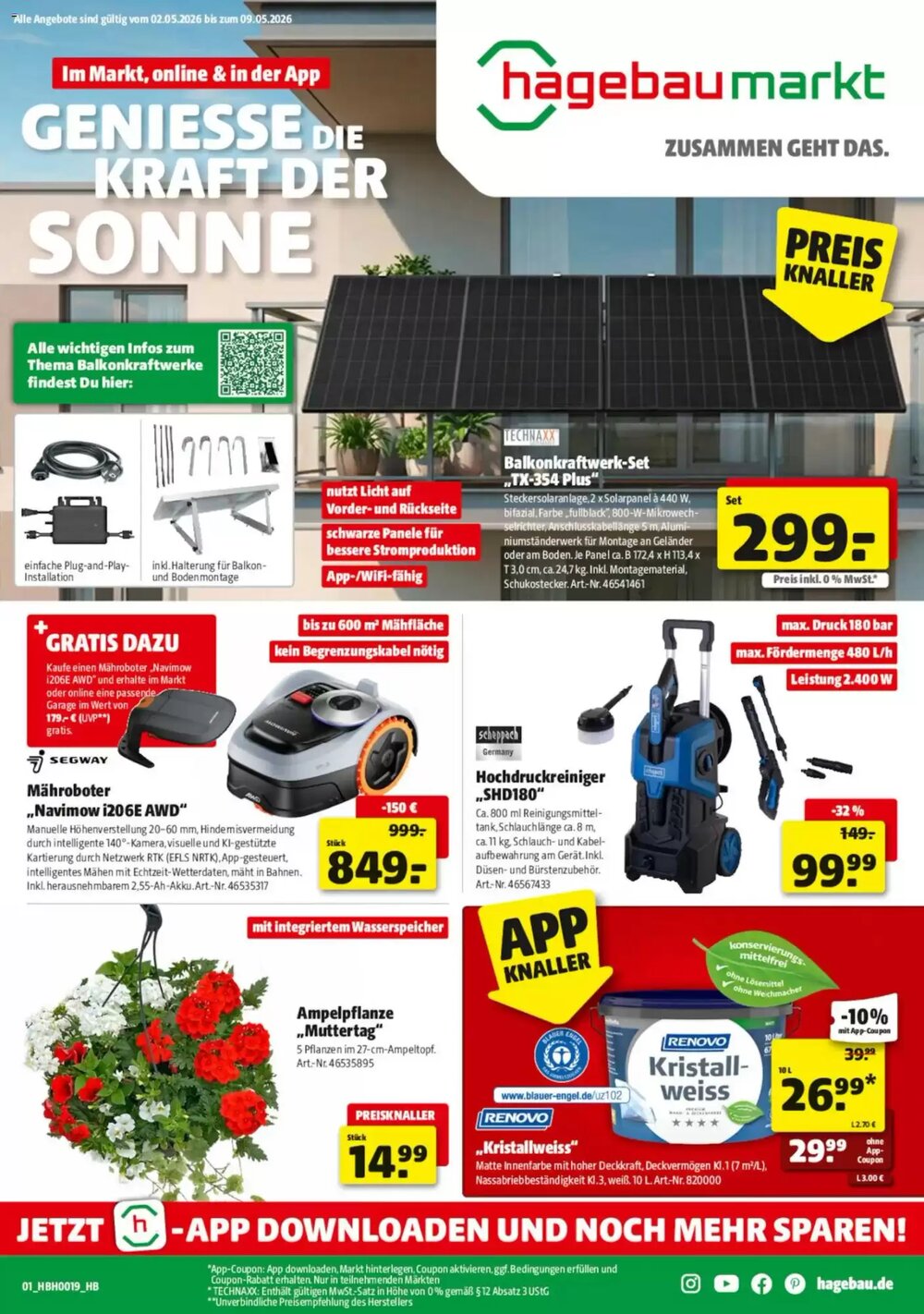 Hagebau Prospekt (ab 02.05.2026) zum Blättern - Seite 1
