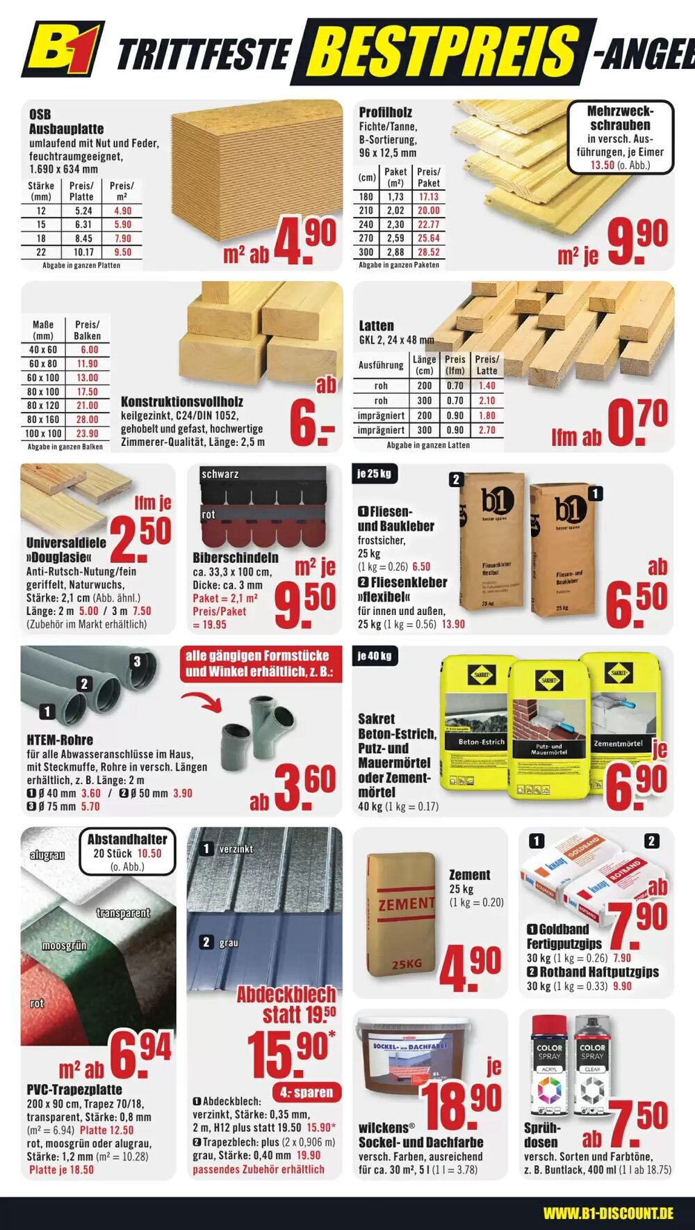 B1 Discount Baumarkt Prospekt (ab 02.05.2026) zum Blättern - Seite 10