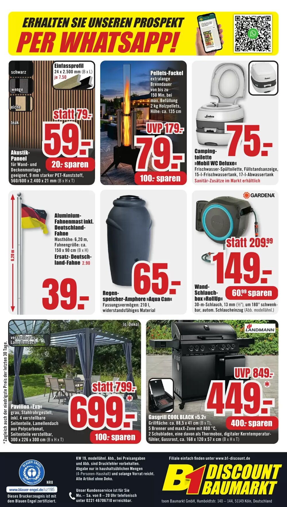 B1 Discount Baumarkt Prospekt (ab 02.05.2026) zum Blättern - Seite 12