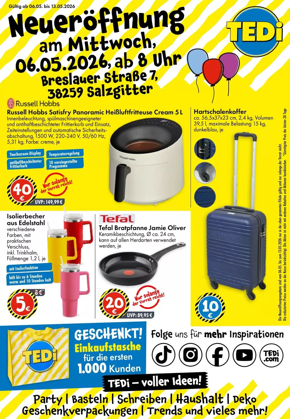 TEDi Prospekt (ab 03.05.2026) zum Blättern - Seite 1