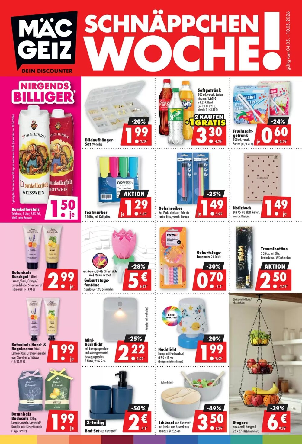 Mäc Geiz Prospekt (ab 04.05.2026) zum Blättern - Seite 1