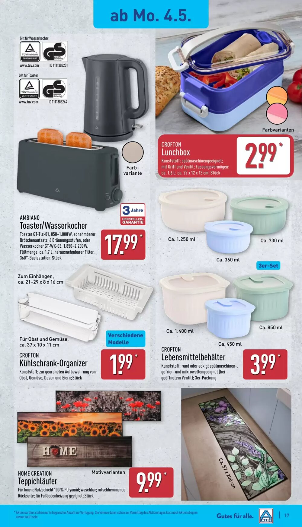 Aldi Nord Prospekt (ab 04.05.2026) zum Blättern - Seite 17