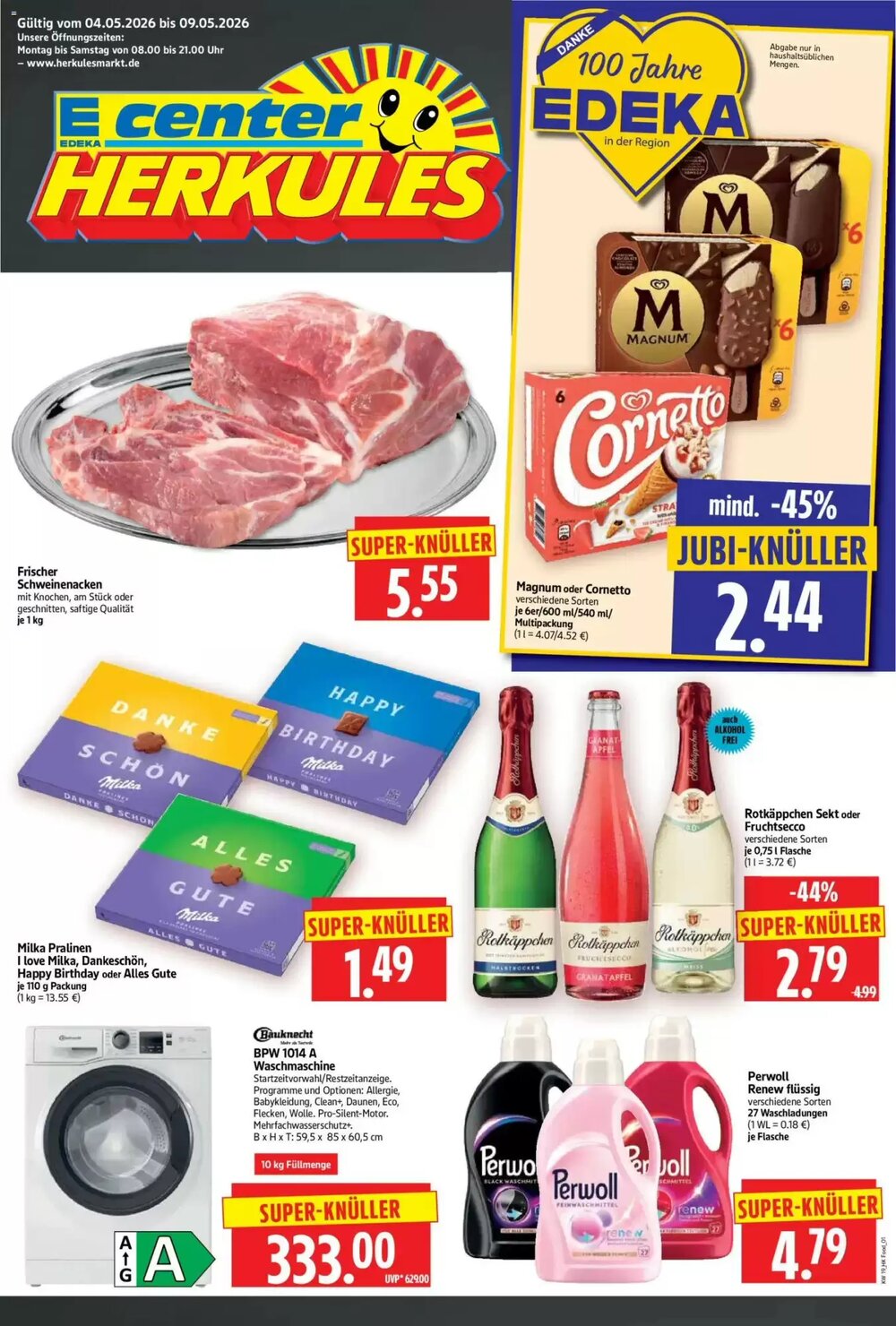 Edeka Herkules Prospekt (ab 04.05.2026) zum Blättern - Seite 1