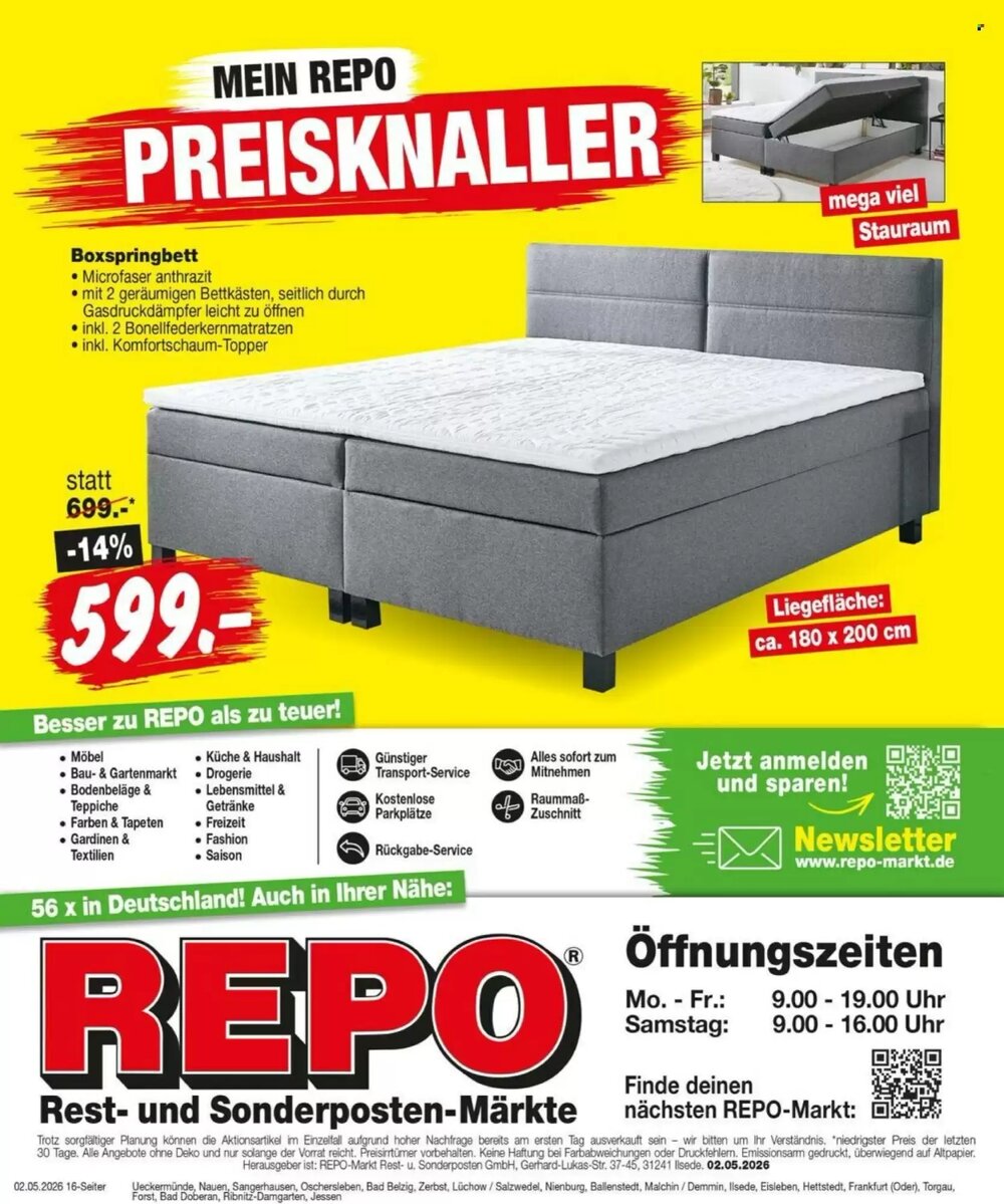 Repo Markt Prospekt (ab 04.05.2026) zum Blättern - Seite 16