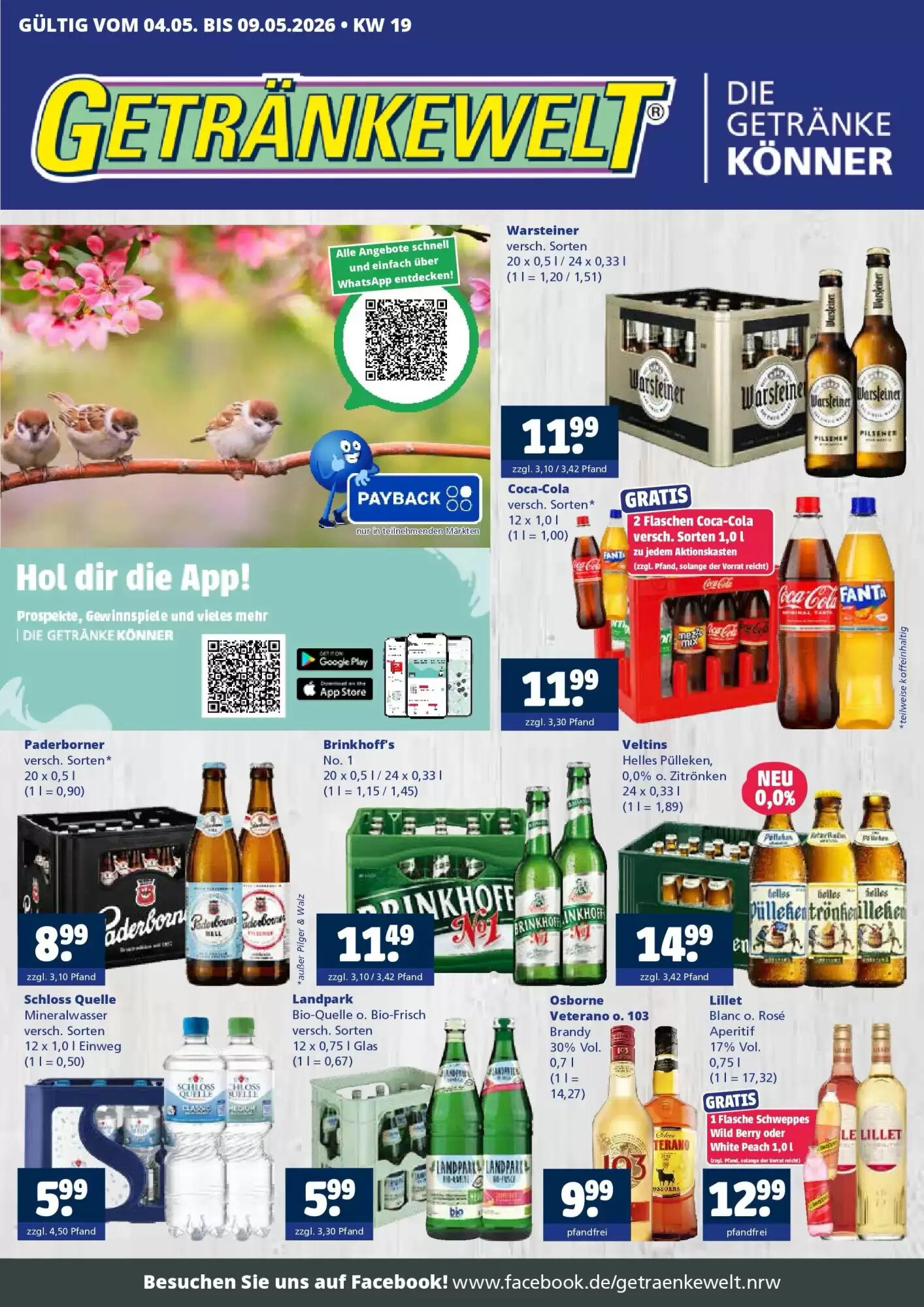 Getränkewelt Prospekt (ab 04.05.2026) zum Blättern - Seite 1