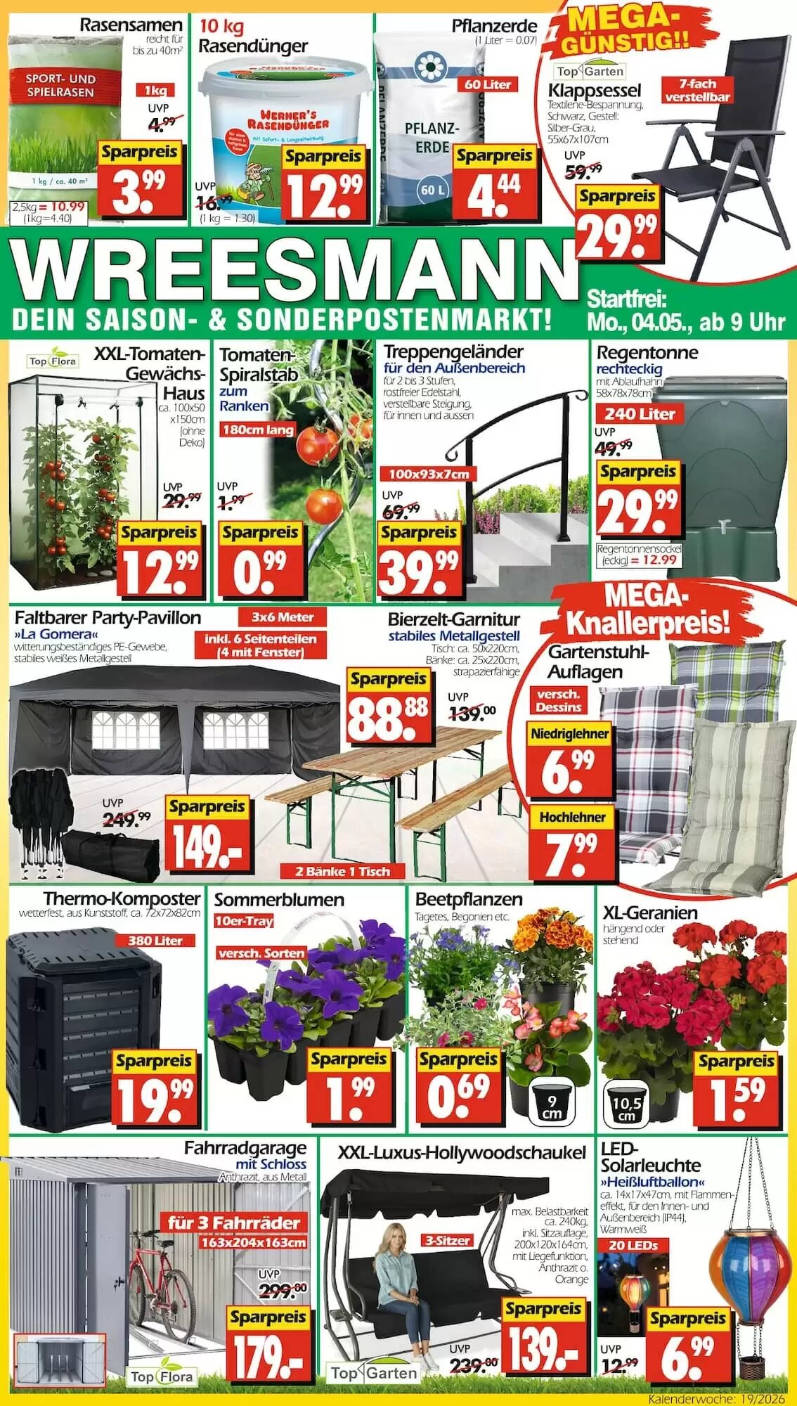 Wreesmann Prospekt (ab 04.05.2026) zum Blättern - Seite 1