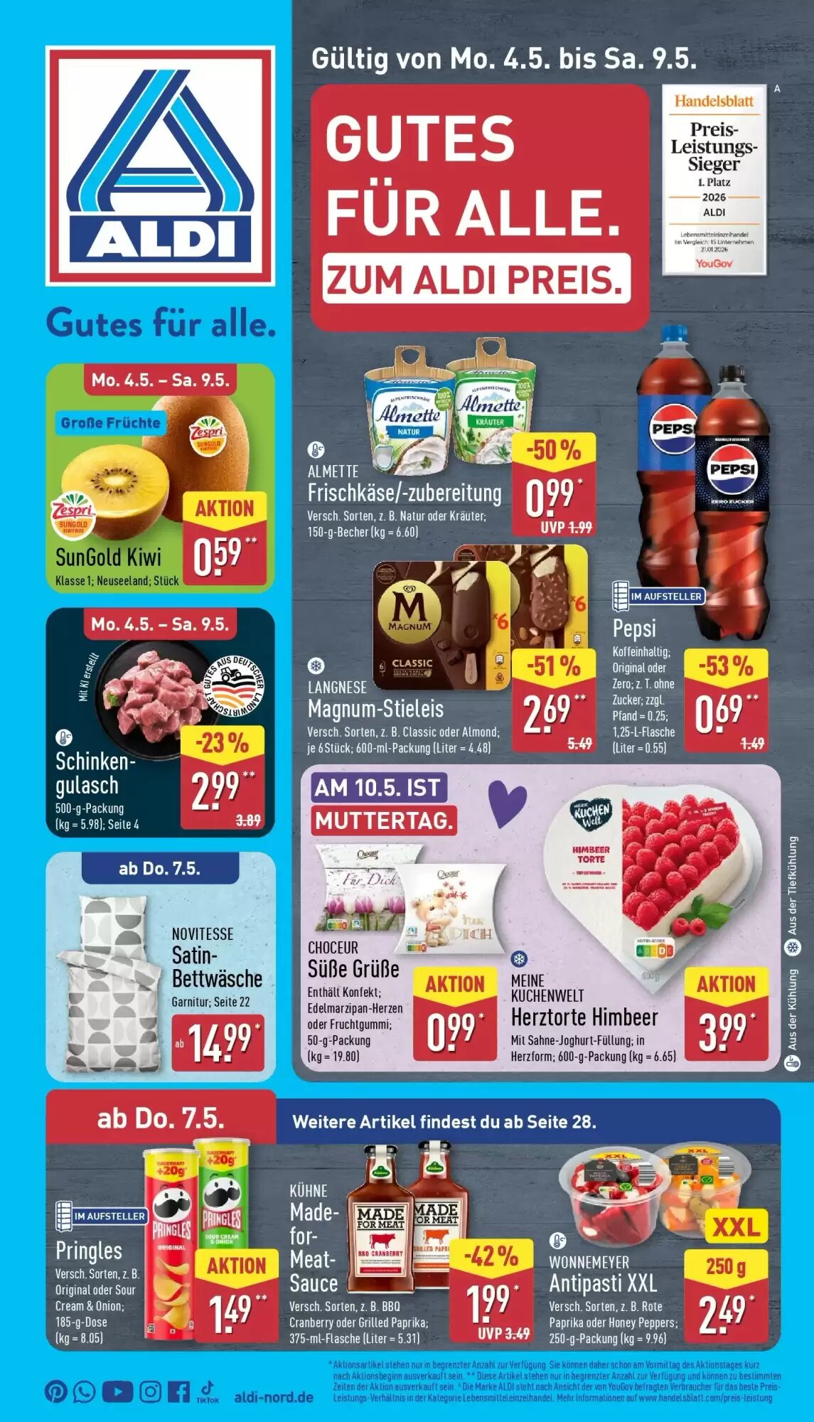 Aldi Nord Prospekt (ab 04.05.2026) zum Blättern - Seite 1