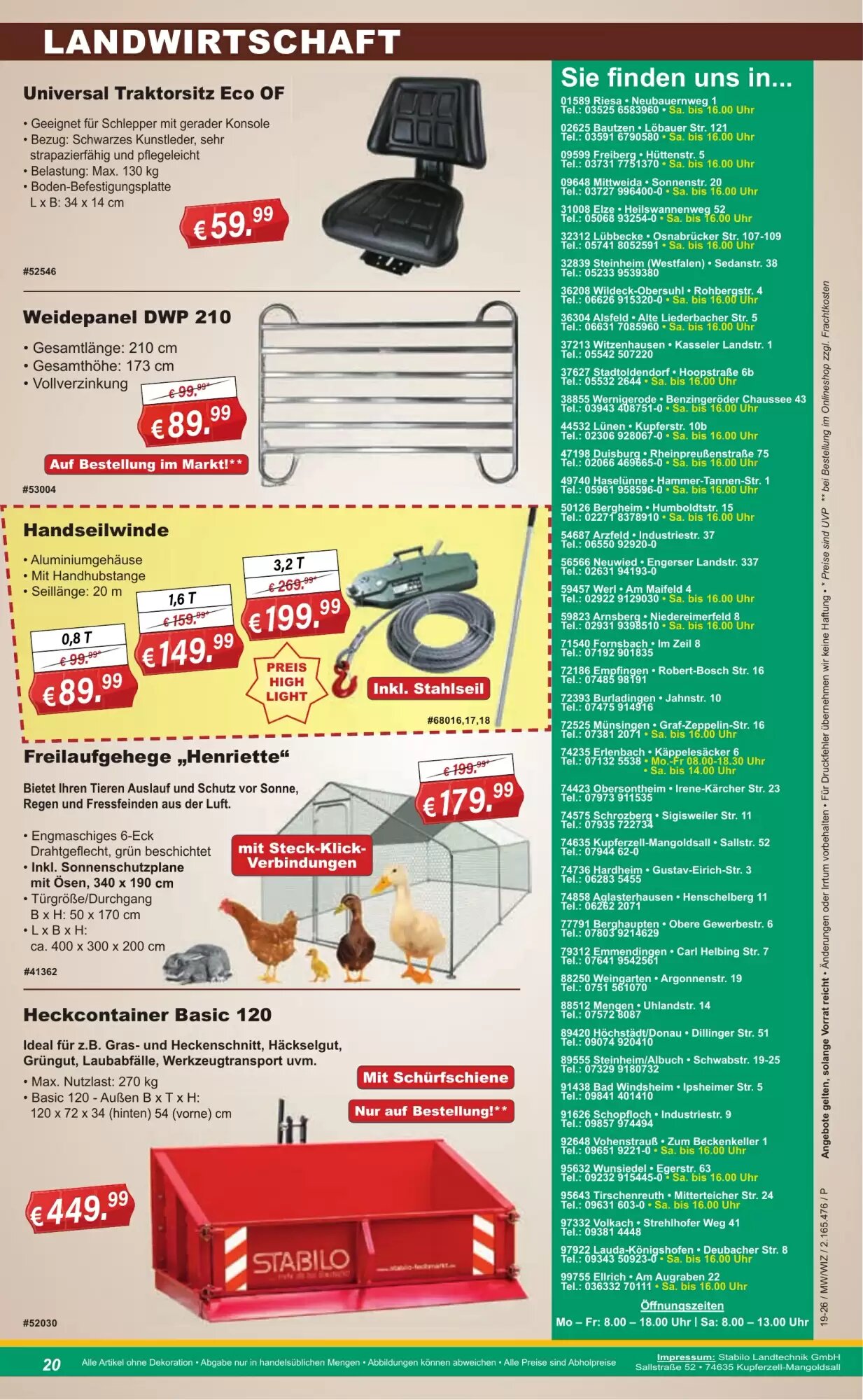 Stabilo Fachmarkt Prospekt (ab 06.05.2026) zum Blättern - Seite 20