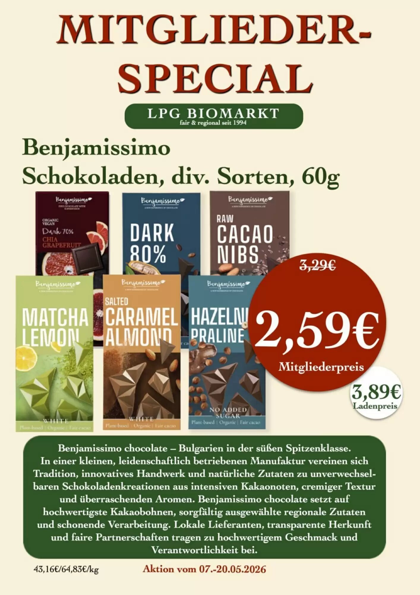 LPG Biomarkt Prospekt (ab 07.05.2026) zum Blättern - Seite 20