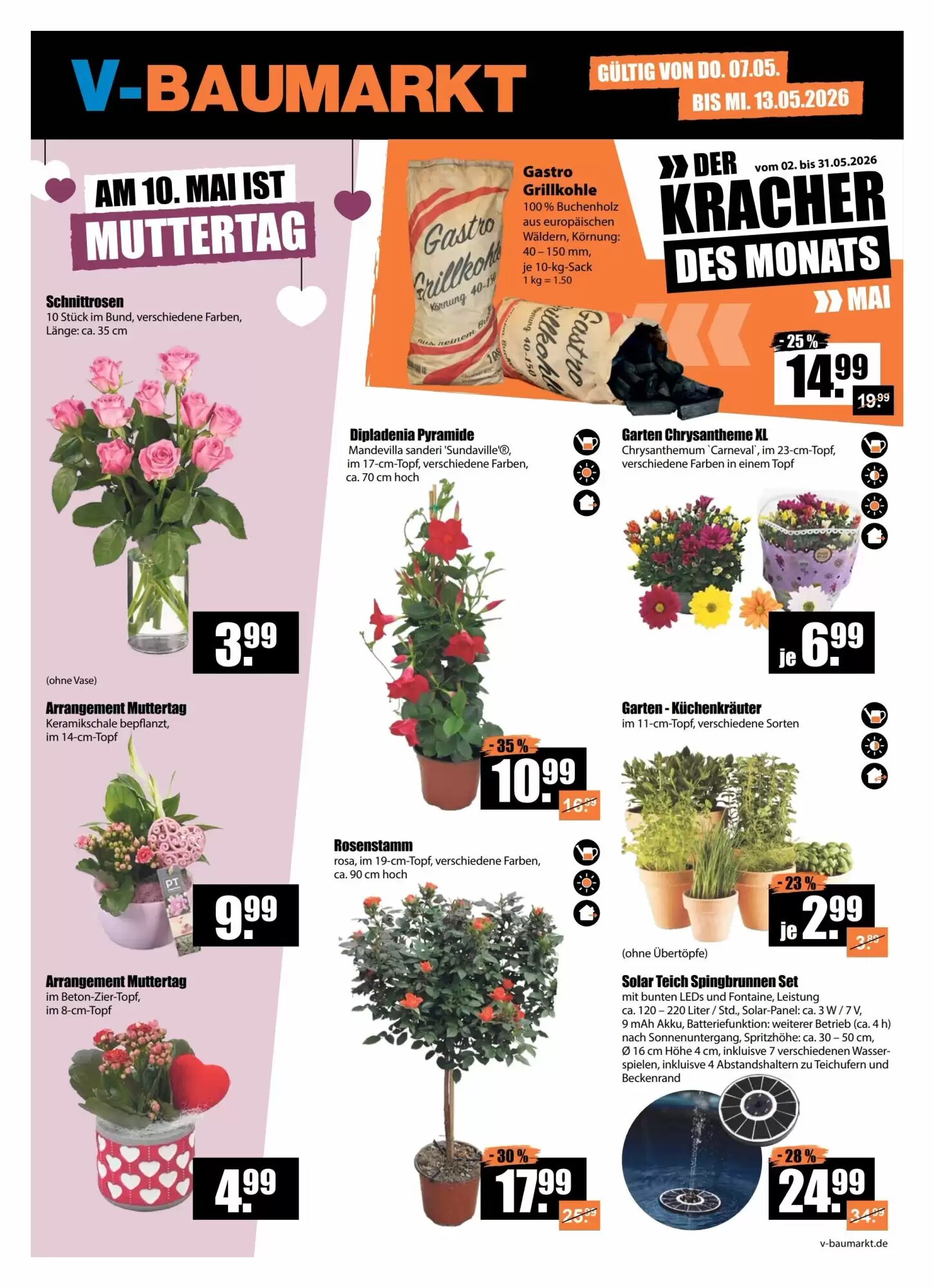 V Baumarkt Prospekt (ab 07.05.2026) zum Blättern - Seite 1