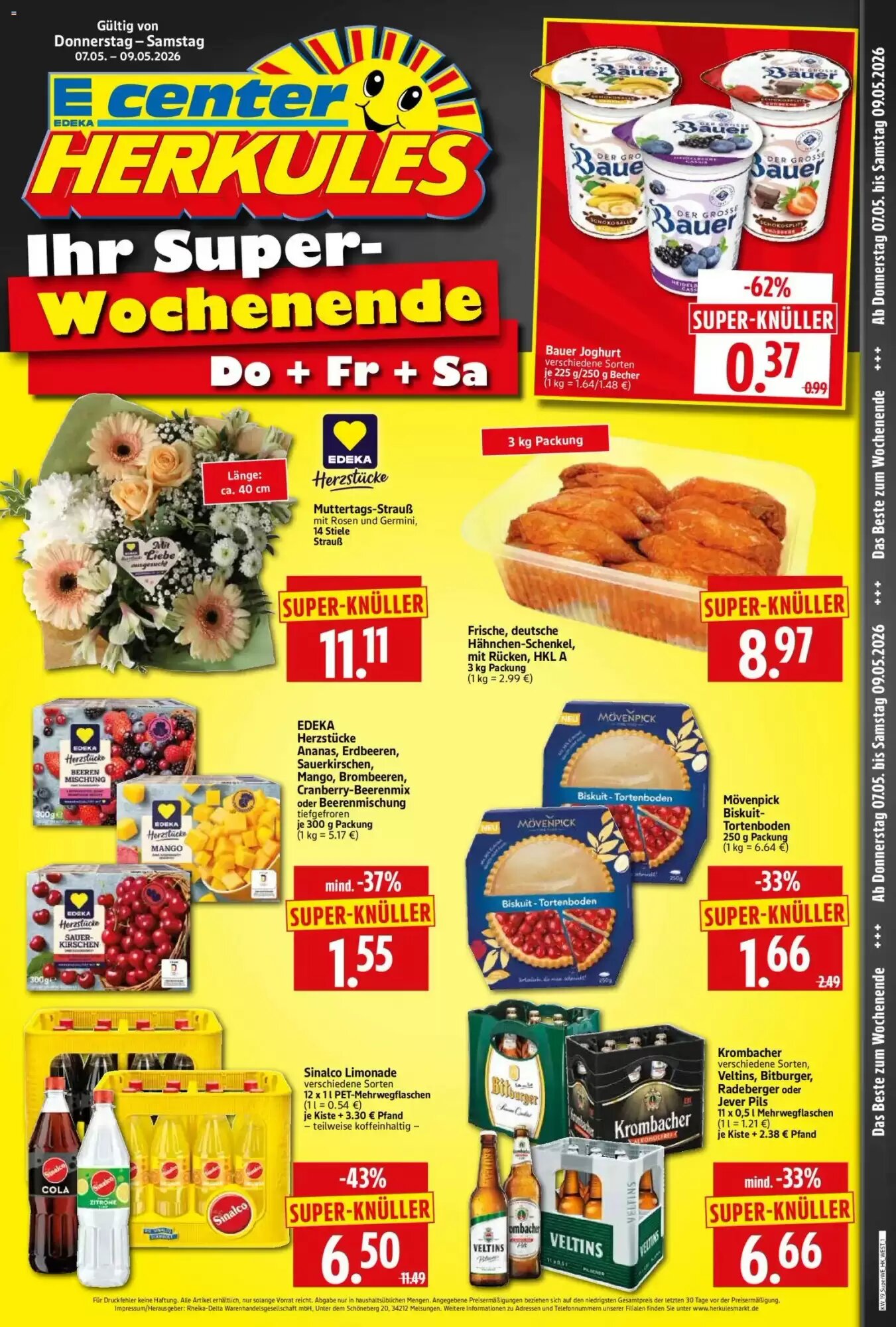Edeka Herkules Prospekt (ab 07.05.2026) zum Blättern - Seite 1