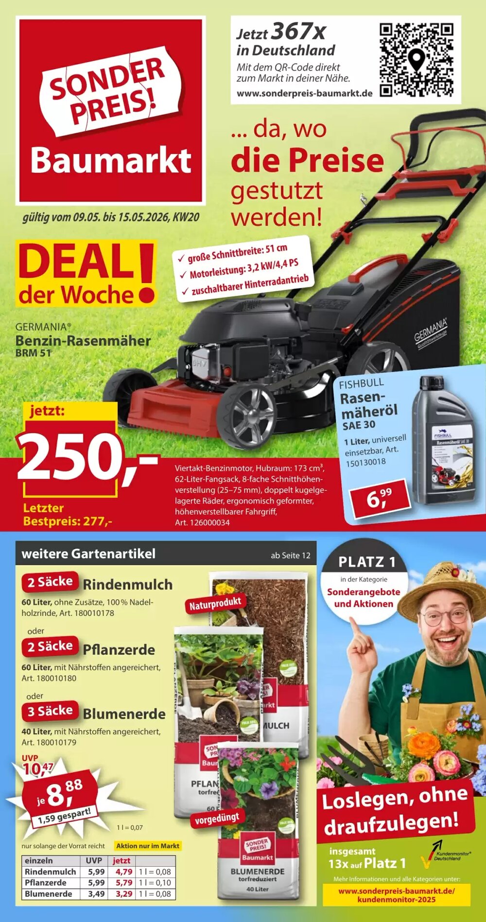 Sonderpreis Baumarkt Prospekt (ab 09.05.2026) zum Blättern - Seite 1