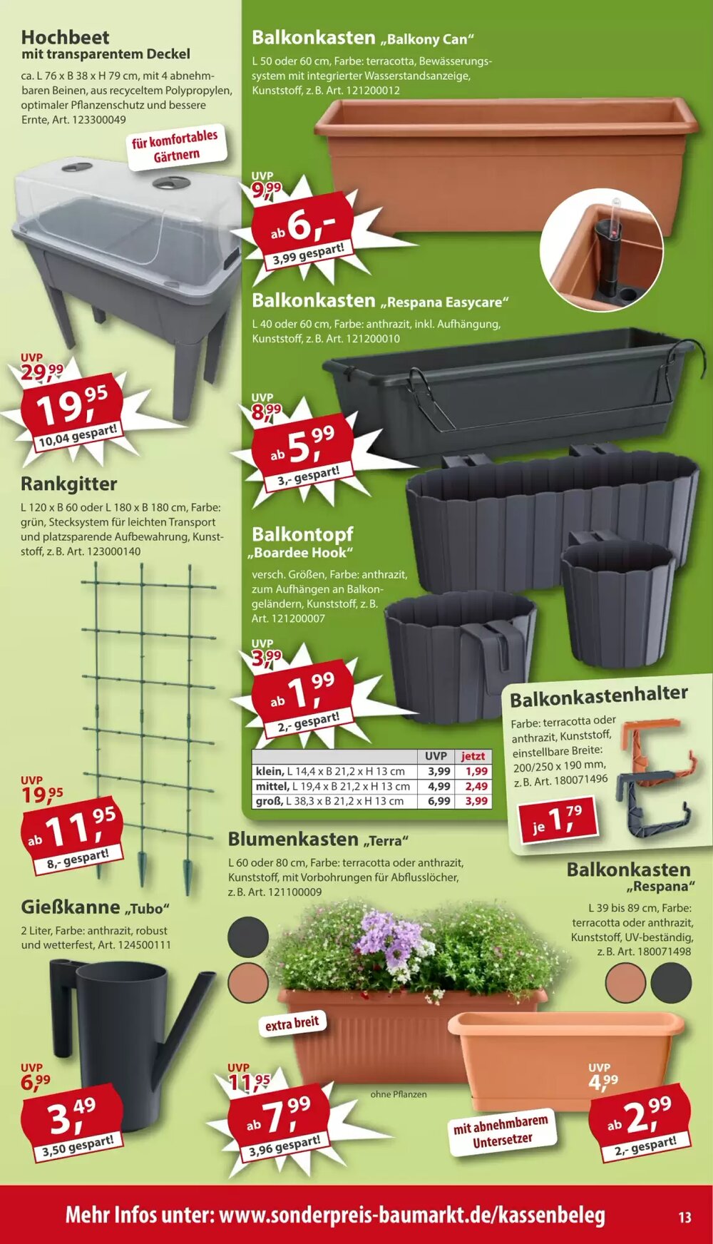 Sonderpreis Baumarkt Prospekt (ab 09.05.2026) zum Blättern - Seite 13