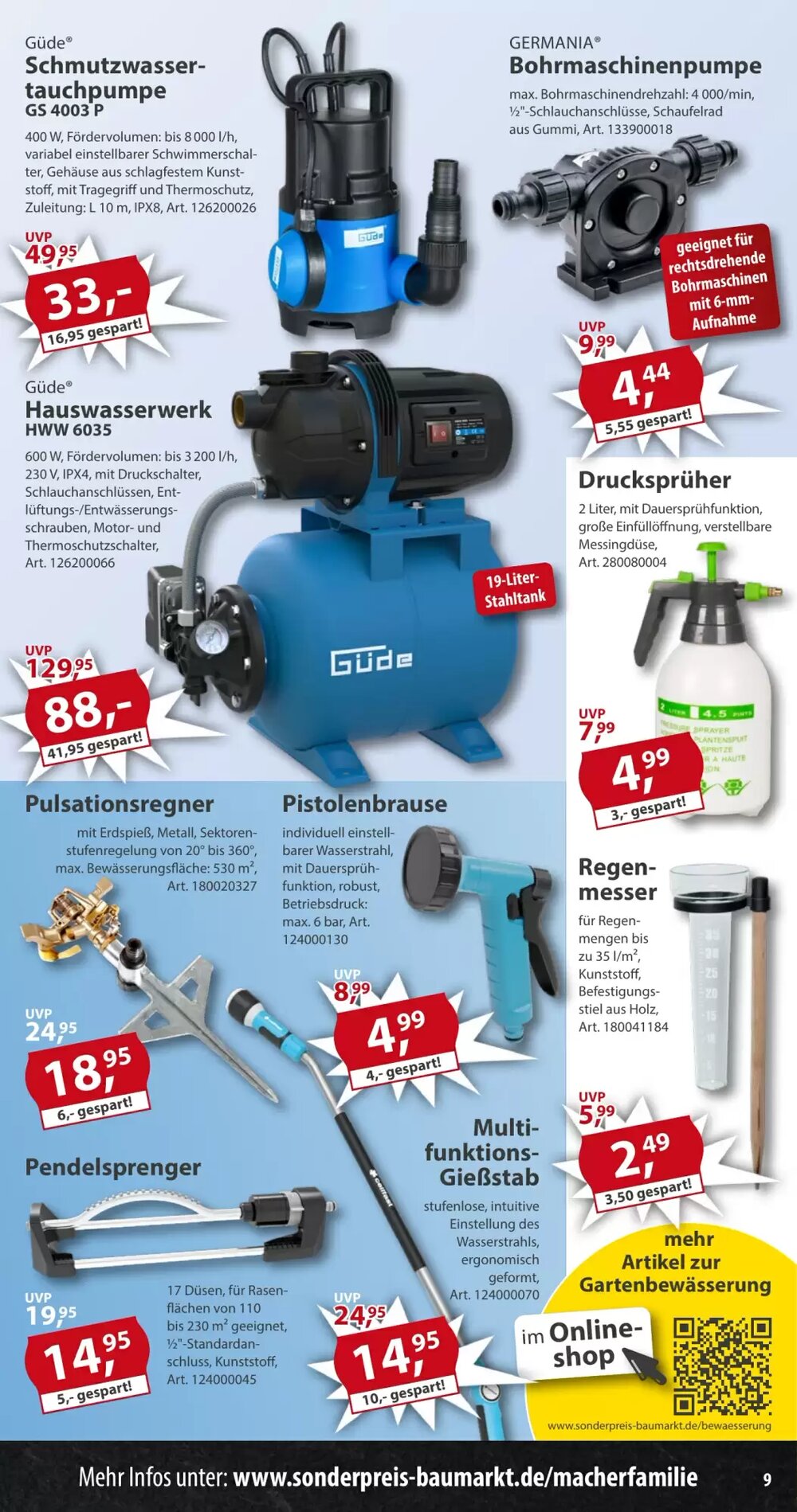 Sonderpreis Baumarkt Prospekt (ab 09.05.2026) zum Blättern - Seite 9