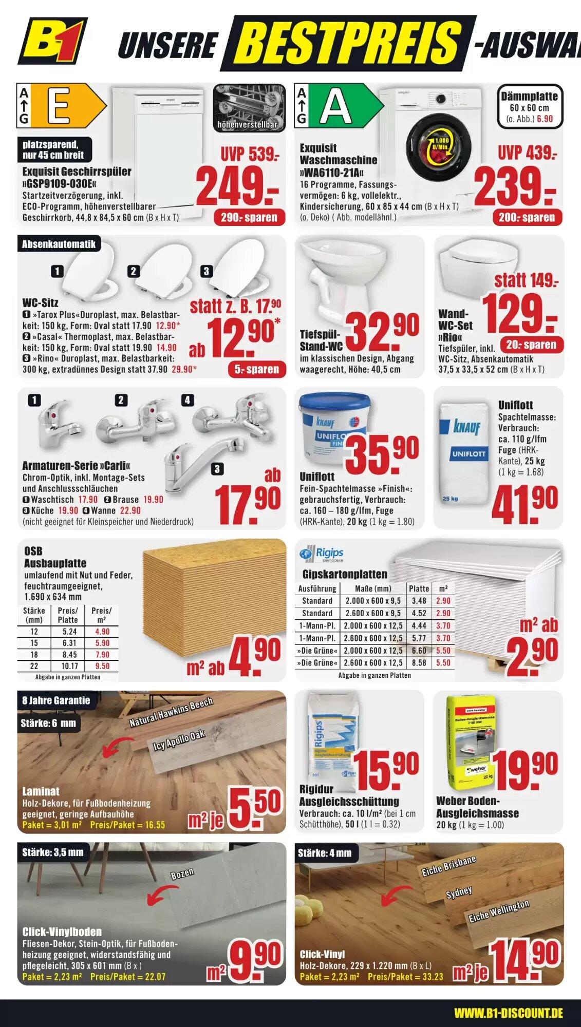B1 Discount Baumarkt Prospekt (ab 09.05.2026) zum Blättern - Seite 6