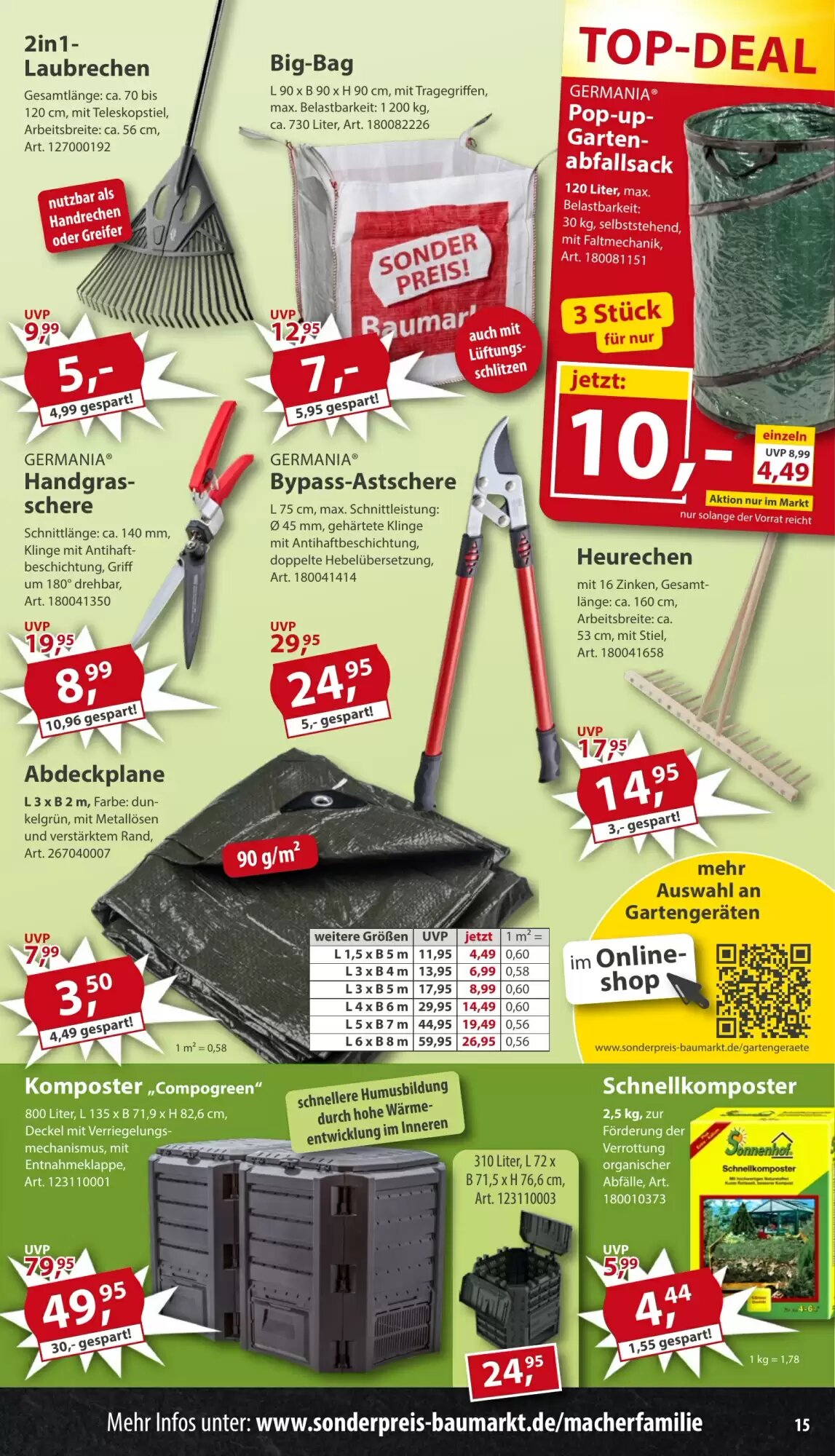 Sonderpreis Baumarkt Prospekt (ab 09.05.2026) zum Blättern - Seite 15