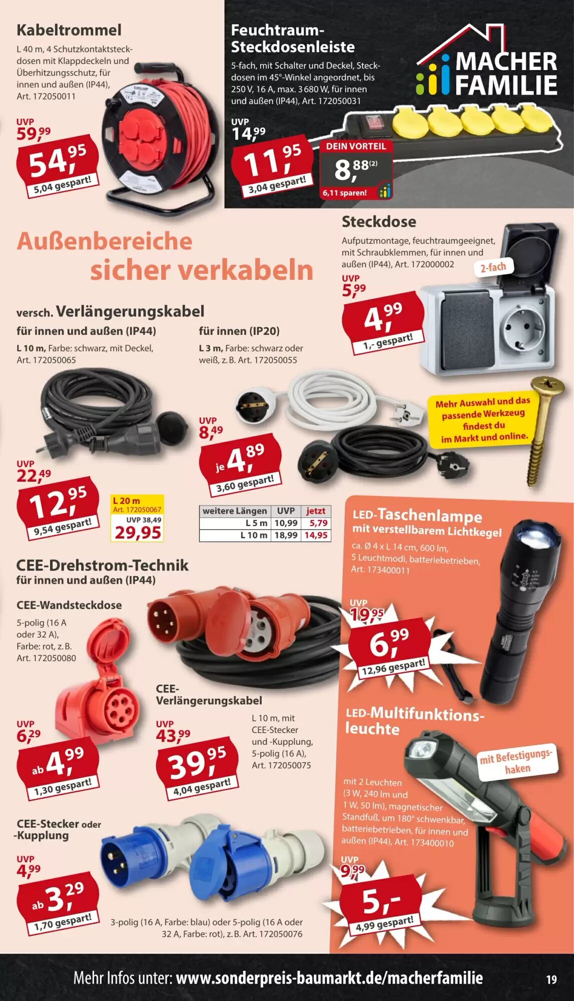 Sonderpreis Baumarkt Prospekt (ab 09.05.2026) zum Blättern - Seite 19