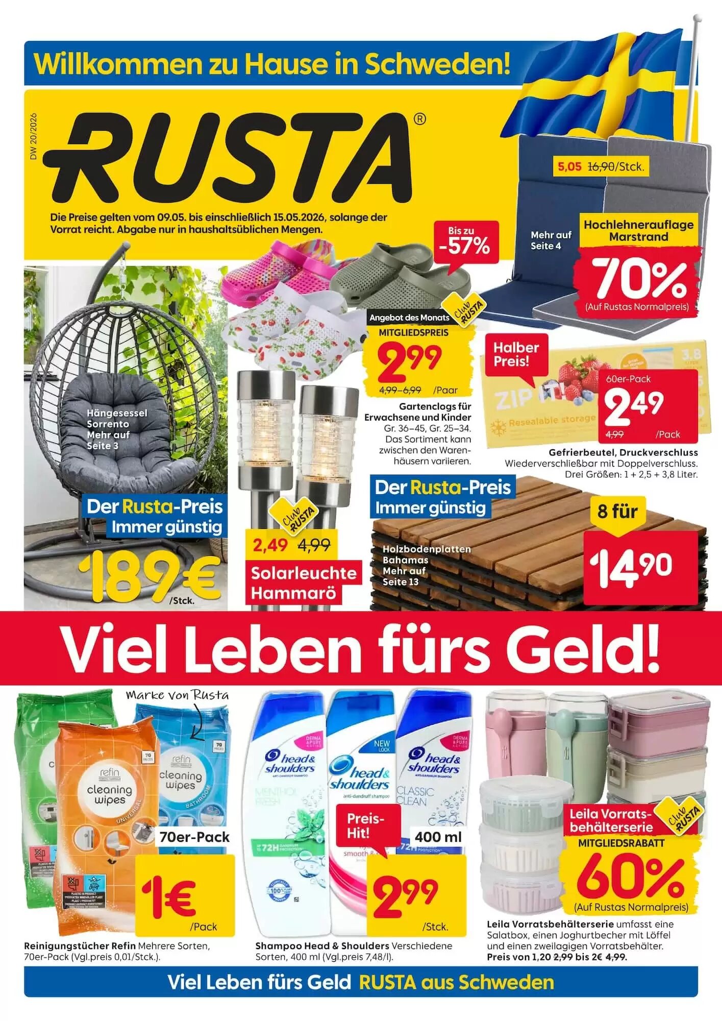 Rusta Prospekt (ab 09.05.2026) zum Blättern - Seite 1