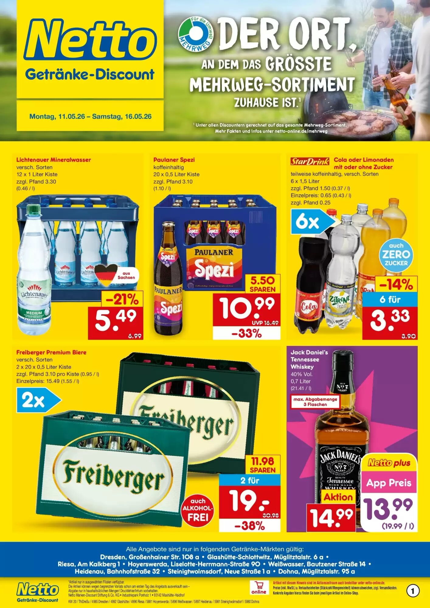 Netto Getränke Discount Prospekt (ab 10.05.2026) zum Blättern - Seite 1