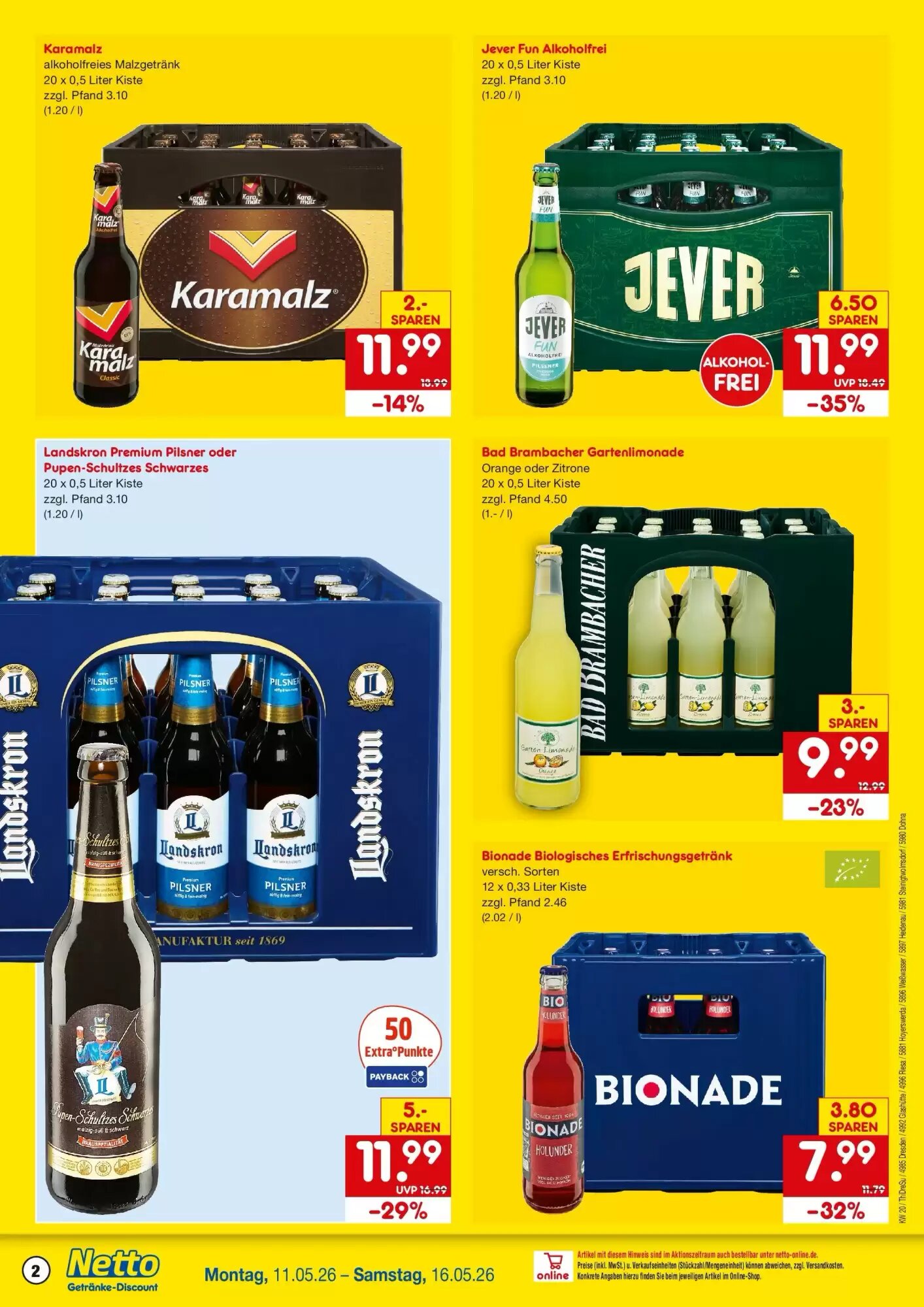 Netto Getränke Discount Prospekt (ab 10.05.2026) zum Blättern - Seite 2