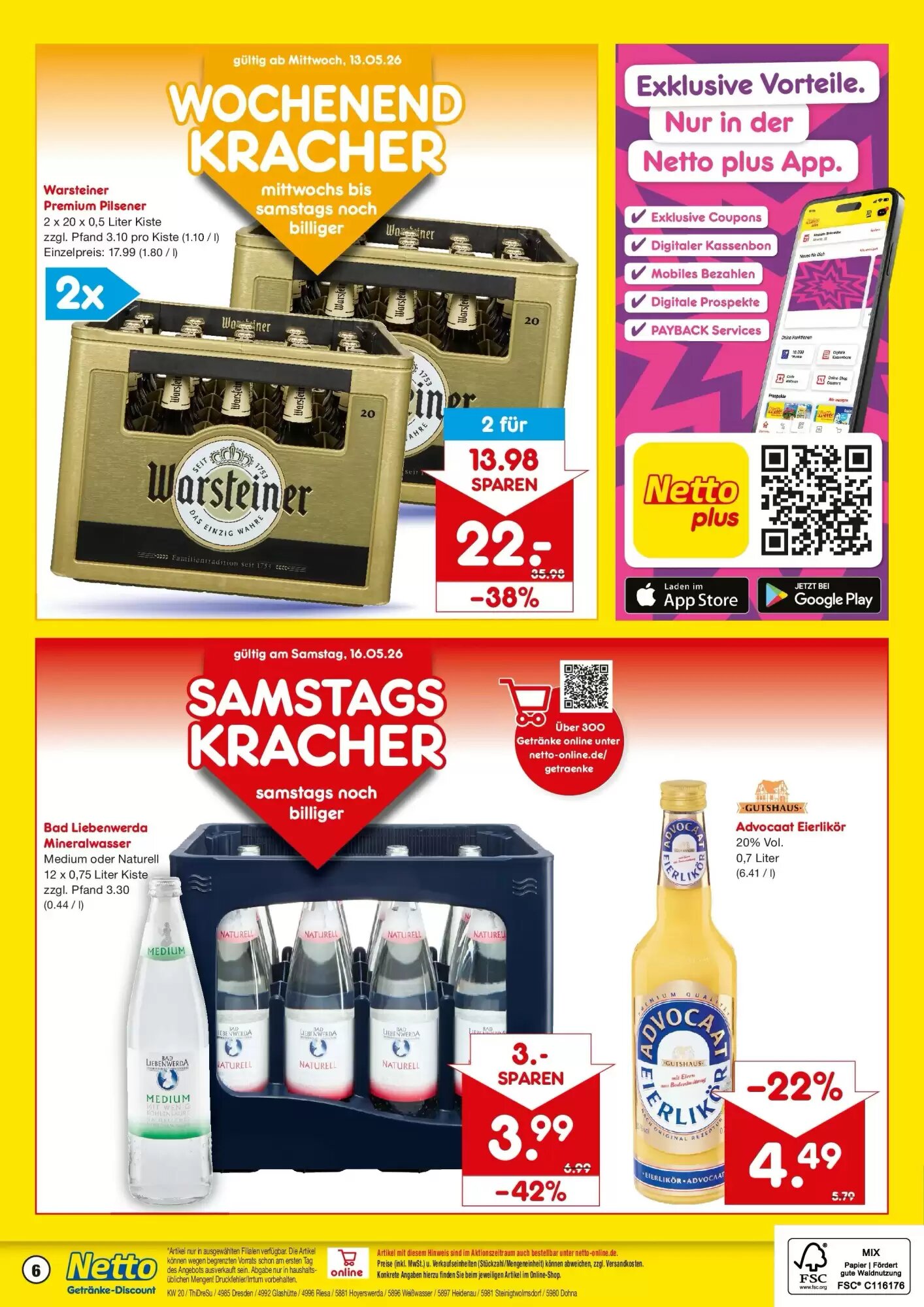 Netto Getränke Discount Prospekt (ab 10.05.2026) zum Blättern - Seite 6