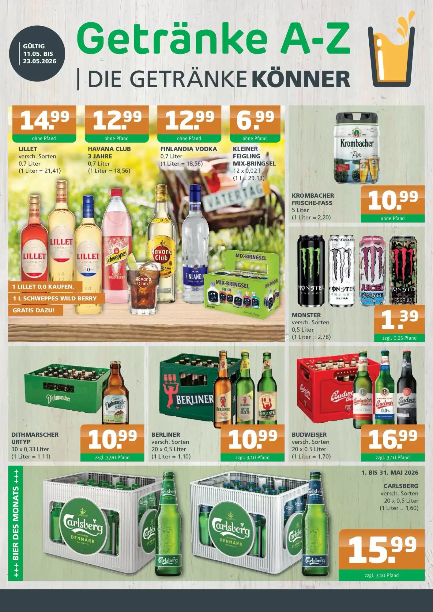 Getränke A-Z Prospekt (ab 10.05.2026) zum Blättern - Seite 1